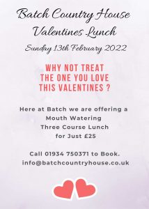 Valentines Day at Batch Country House